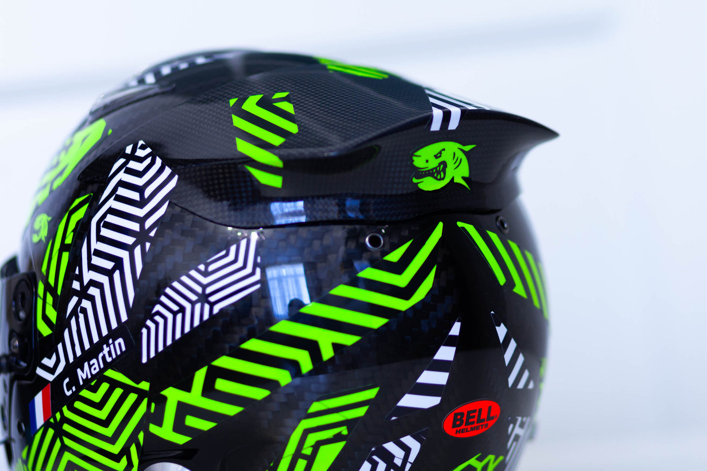 ZEBRA CAMUFLAGE Stickers for helmet Color scheme #2 with part fluo (design pack) (Karting, Motorsport, Moto)