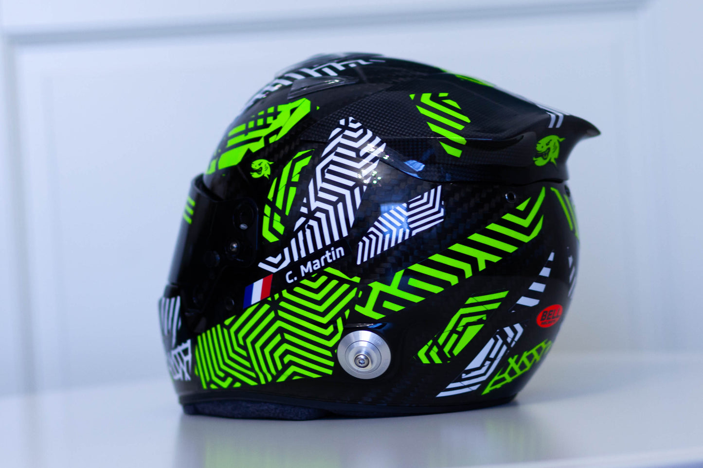 ZEBRA CAMUFLAGE Stickers for helmet Color scheme #2 with part fluo (design pack) (Karting, Motorsport, Moto)