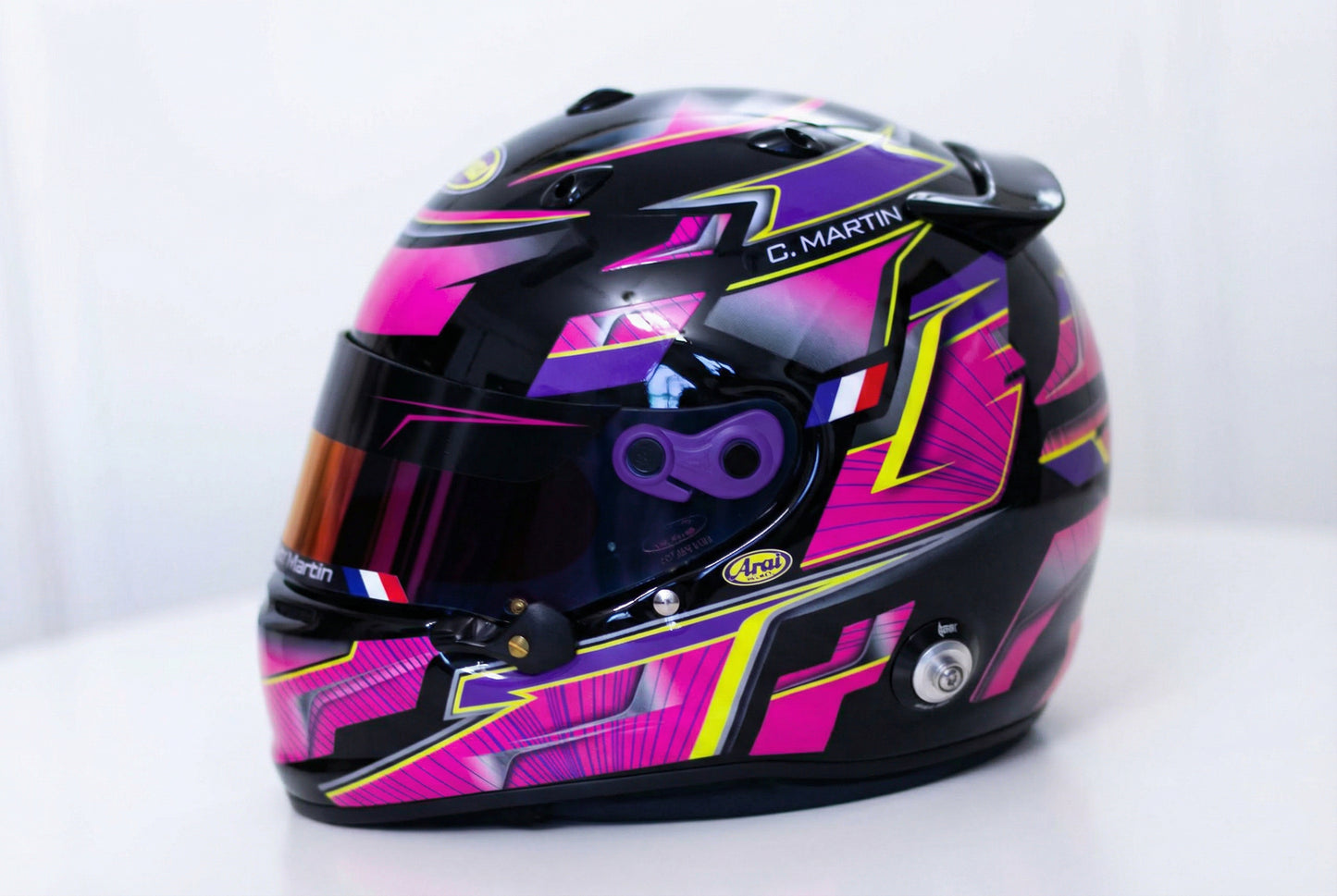 ALPHA Sticker Kit for helmet Color Scheme #3 (design pack) (Karting, Motorsport, Moto)