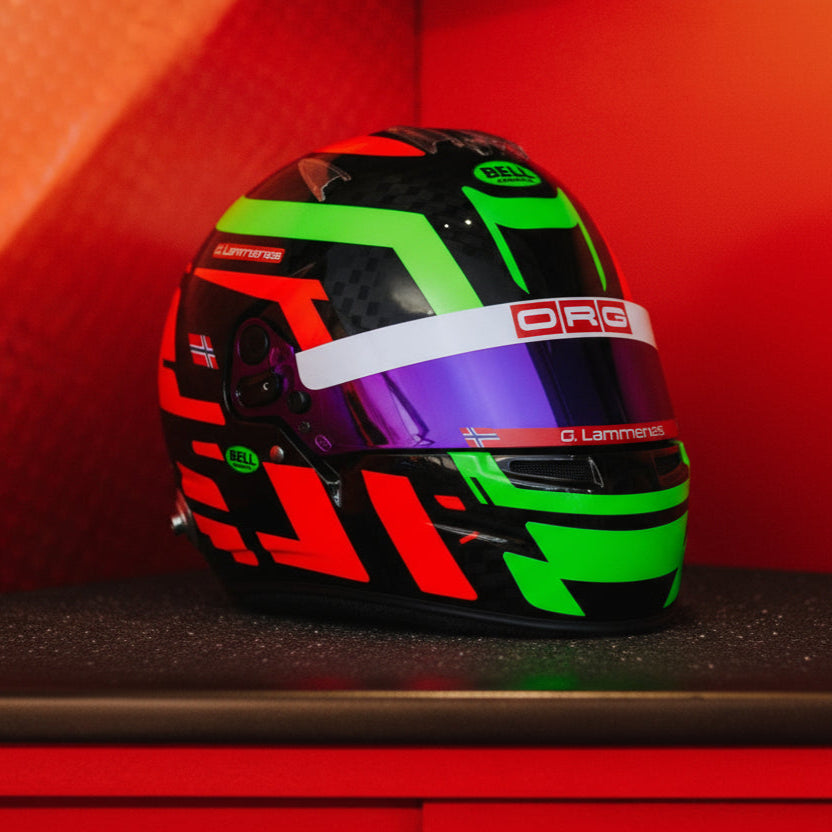 LACONCA Sticker Kit for helmet Color Scheme #2 FLUO (design pack) (Karting, Motorsport, Moto)