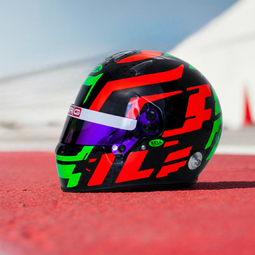 LACONCA Sticker Kit for helmet Color Scheme #2 FLUO (design pack) (Karting, Motorsport, Moto)