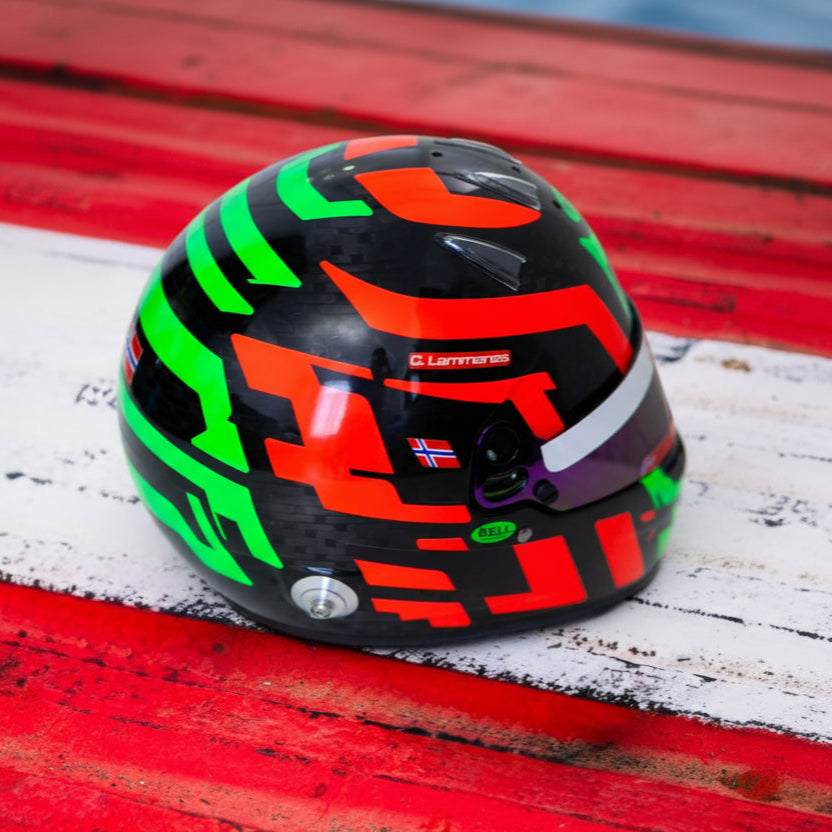 LACONCA Sticker Kit for helmet Color Scheme #2 FLUO (design pack) (Karting, Motorsport, Moto)