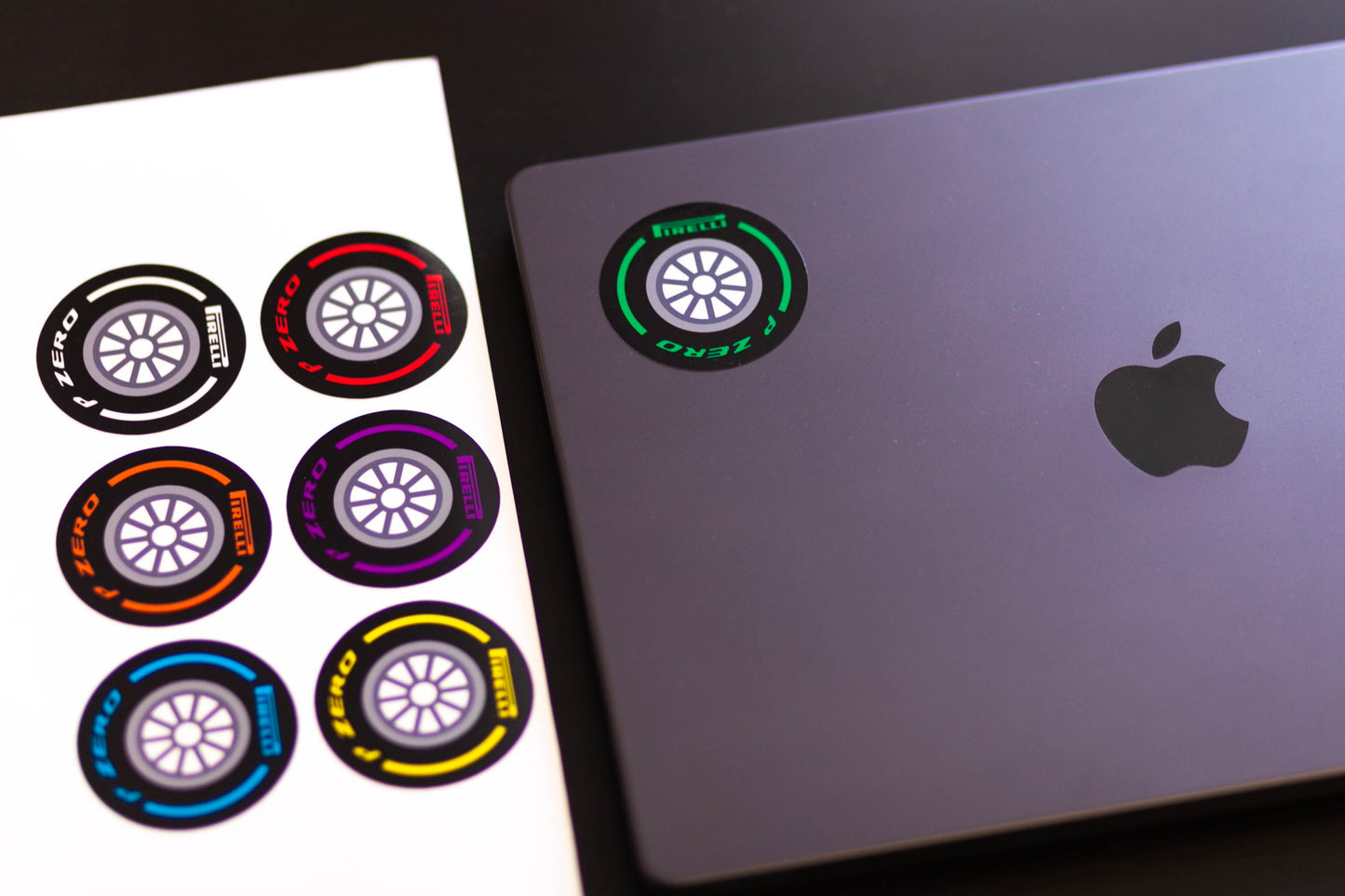 Pirelli Zero Sticker Set 6pcs (Karting, Motorsport, Moto)