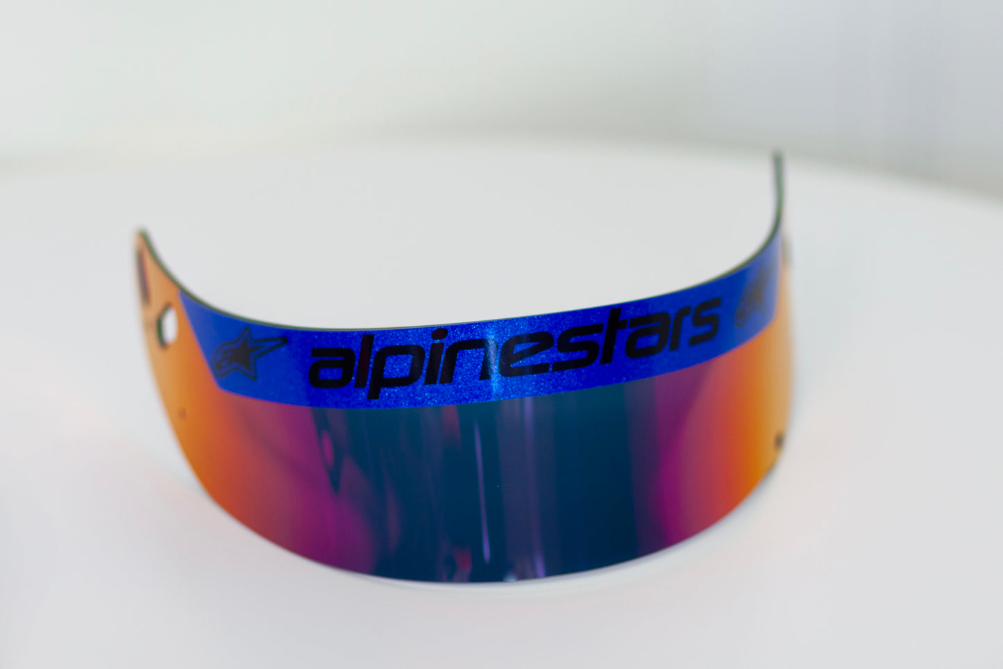 Visor stripe in glitter metallic. Stickers for helmet (Karting, Motorsport, Moto)