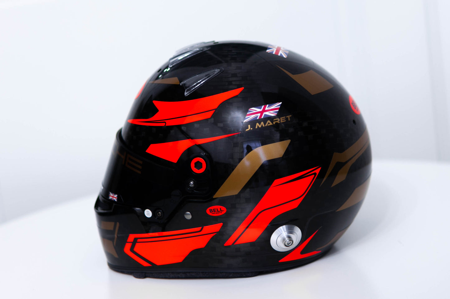 GRANDA Sticker Kit for helmet Color Scheme #3 FLUO BLACK helmet (design pack) (Karting, Motorsport, Moto)