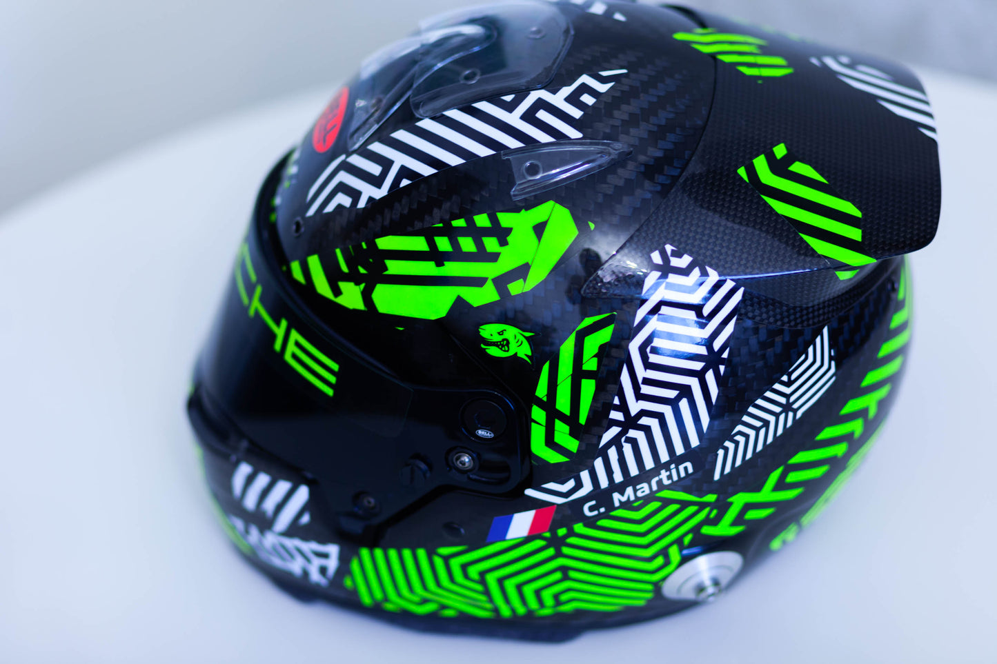 ZEBRA CAMUFLAGE Stickers for helmet Color scheme #2 with part fluo (design pack) (Karting, Motorsport, Moto)