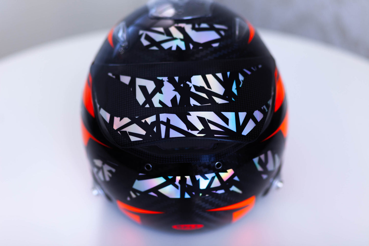 SPIELBERG Stickers in FLUO and CHROME for helmet (design pack) (Karting, Motorsport, Moto)
