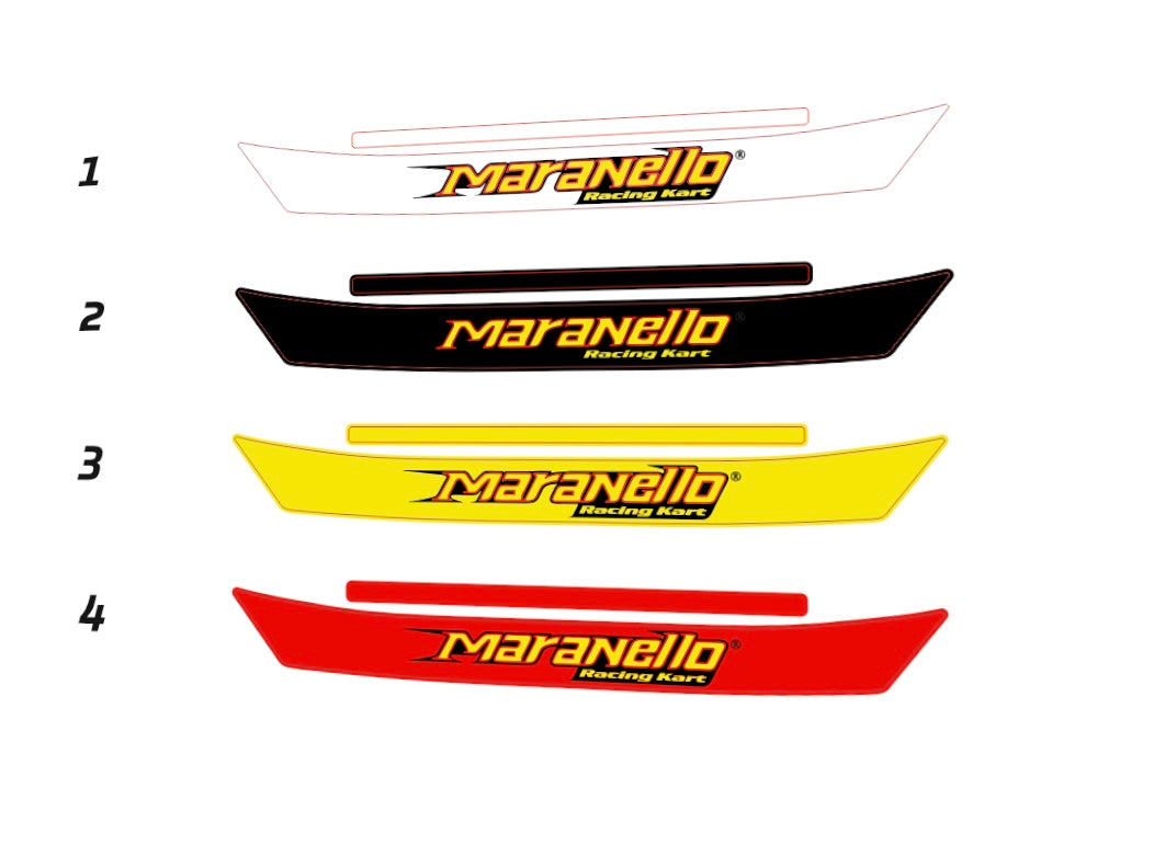 MARANELLO Racing Kart Helmet visor Sticker (Karting, Motorsport)