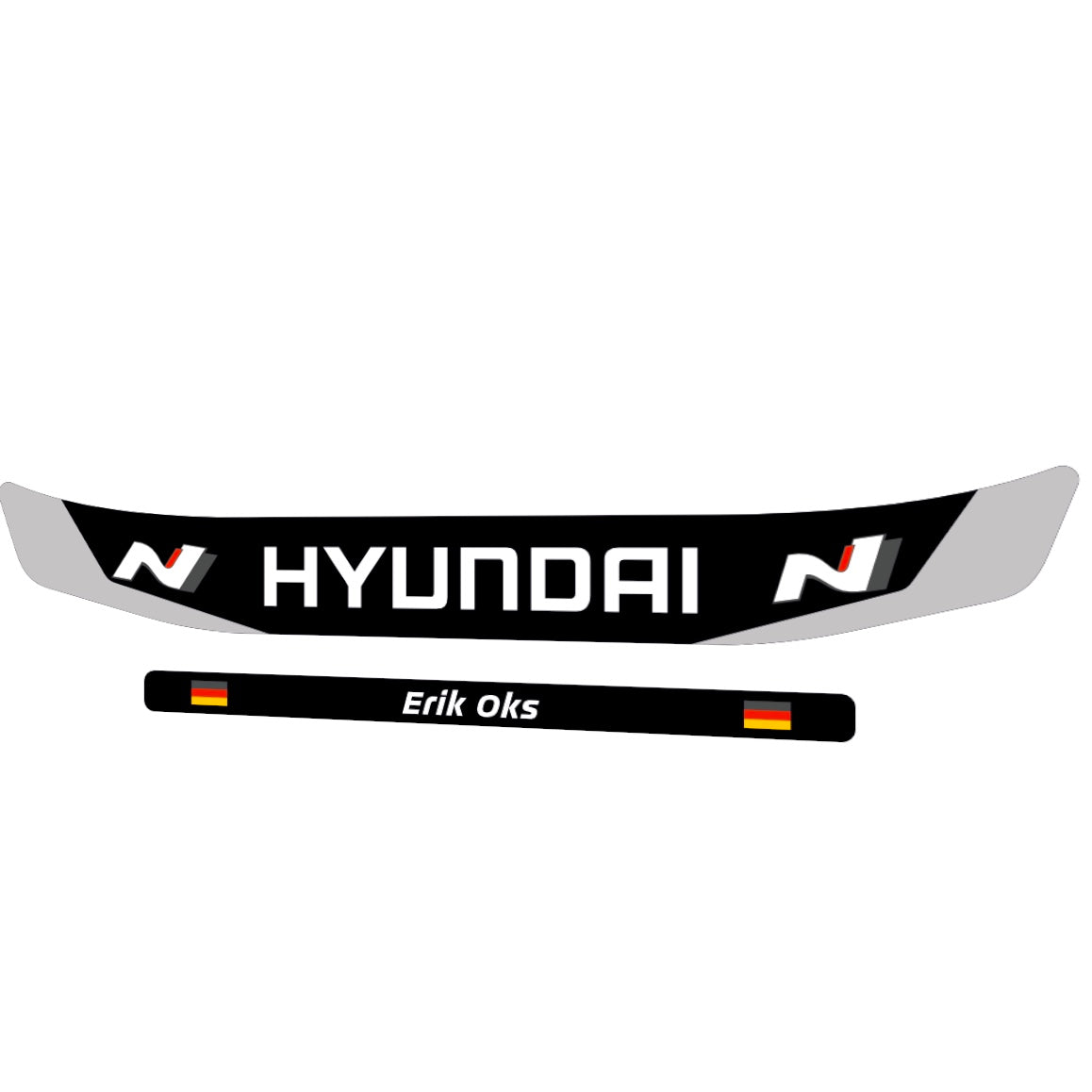 Hyundai N Line Visor Sticker (Karting, Motorsport, Moto)