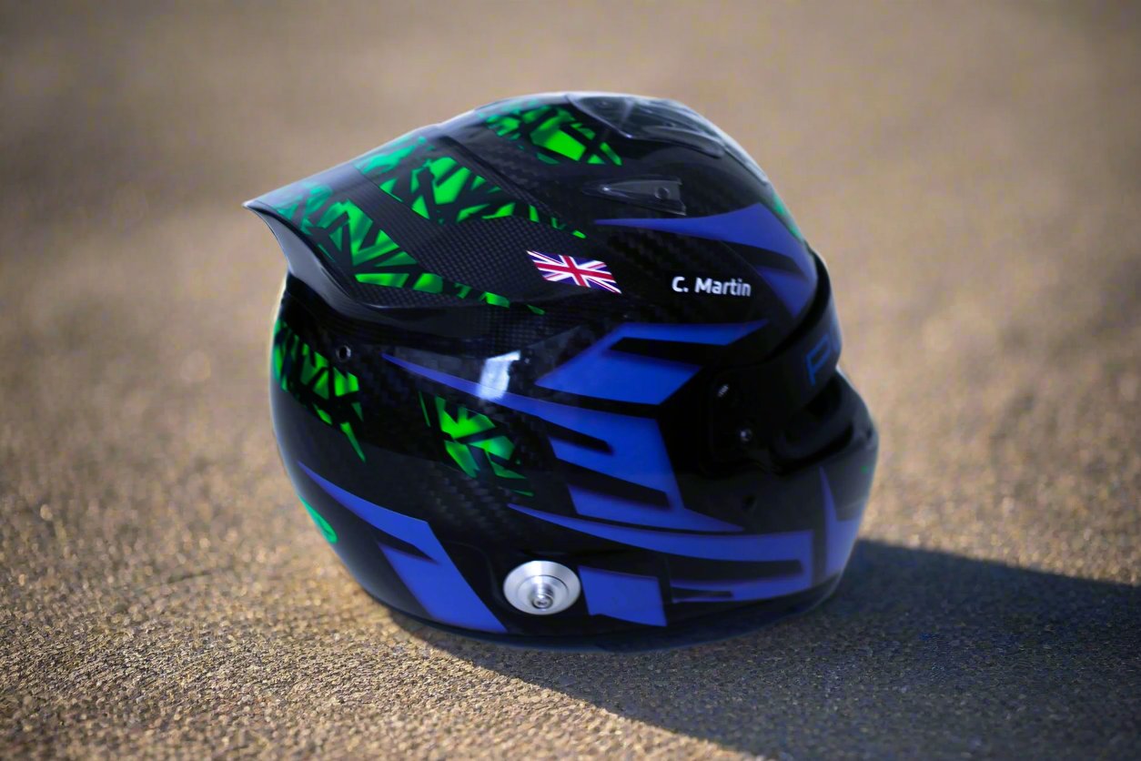 SPIELBERG Sticker Kit for helmet with part FLUO (design pack) (Karting, Motorsport, Moto)
