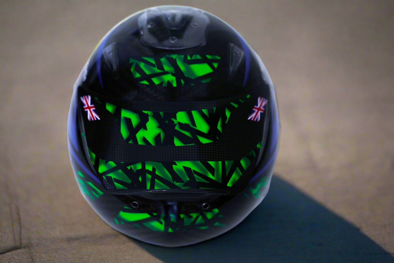 SPIELBERG Sticker Kit for helmet with part FLUO (design pack) (Karting, Motorsport, Moto)