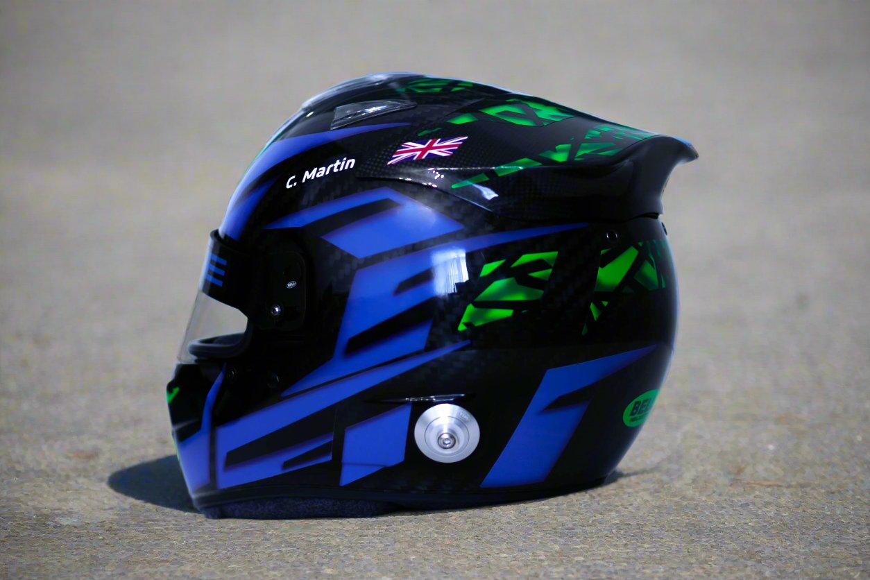 SPIELBERG Sticker Kit for helmet with part FLUO (design pack) (Karting, Motorsport, Moto)