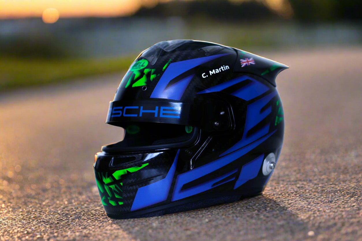 SPIELBERG Sticker Kit for helmet with part FLUO (design pack) (Karting, Motorsport, Moto)