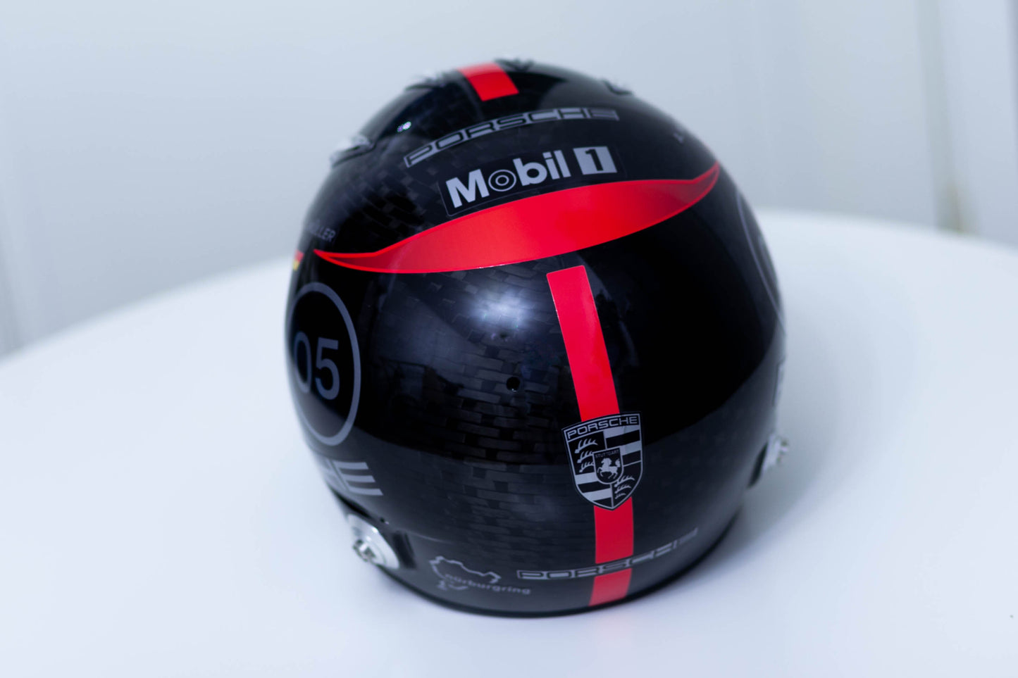 PORSCHE Challenge RED-SILVER Helmet Sticker Pack (design pack) (Karting, Motorsport, Moto)
