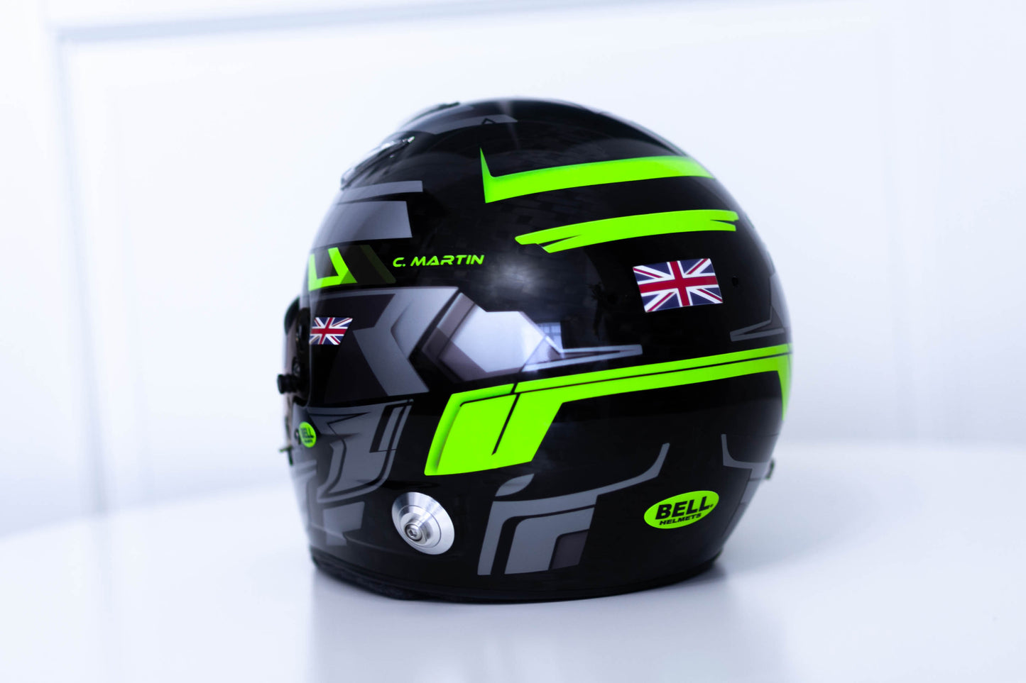 LONATO Sticker Kit for helmet Color Scheme #3 FLUO BLACK helmet (design pack) (Karting, Motorsport, Moto)