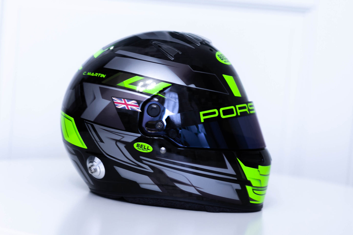 LONATO Sticker Kit for helmet Color Scheme #3 FLUO BLACK helmet (design pack) (Karting, Motorsport, Moto)