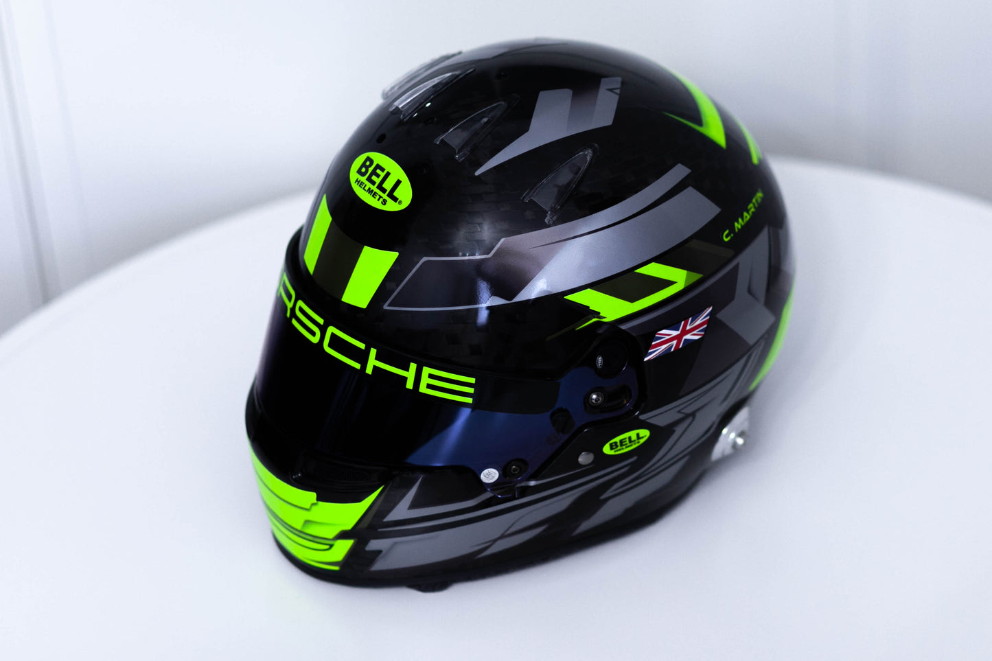 LONATO Sticker Kit for helmet Color Scheme #3 FLUO BLACK helmet (design pack) (Karting, Motorsport, Moto)