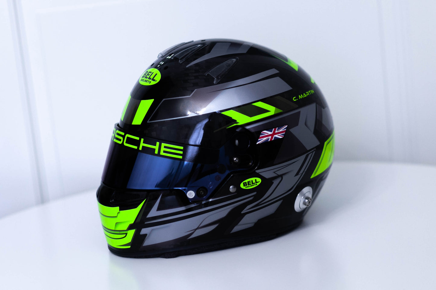 LONATO Sticker Kit for helmet Color Scheme #3 FLUO BLACK helmet (design pack) (Karting, Motorsport, Moto)