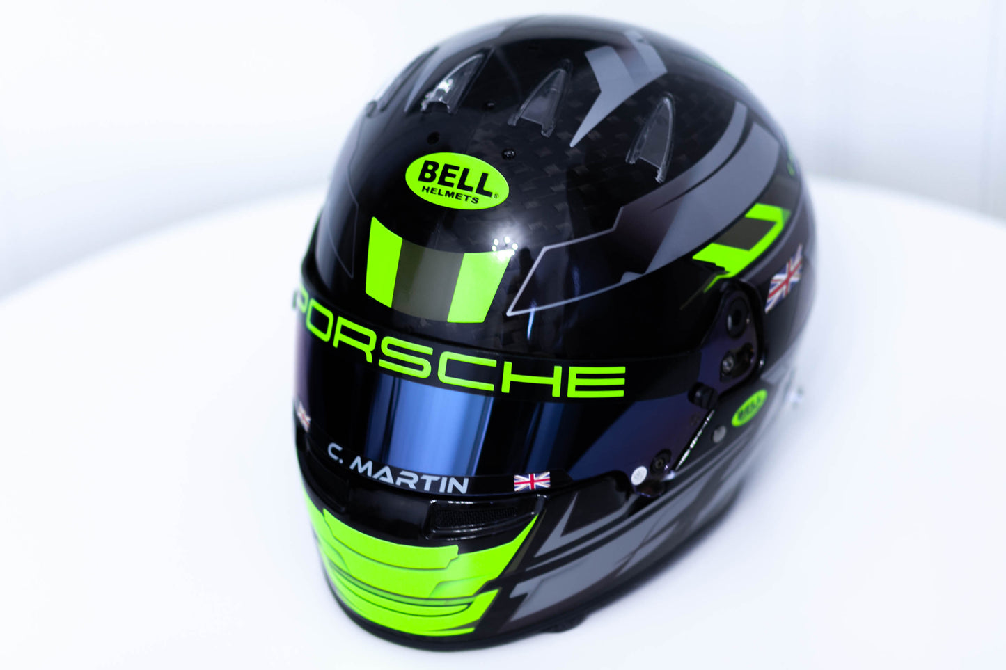 LONATO Sticker Kit for helmet Color Scheme #3 FLUO BLACK helmet (design pack) (Karting, Motorsport, Moto)