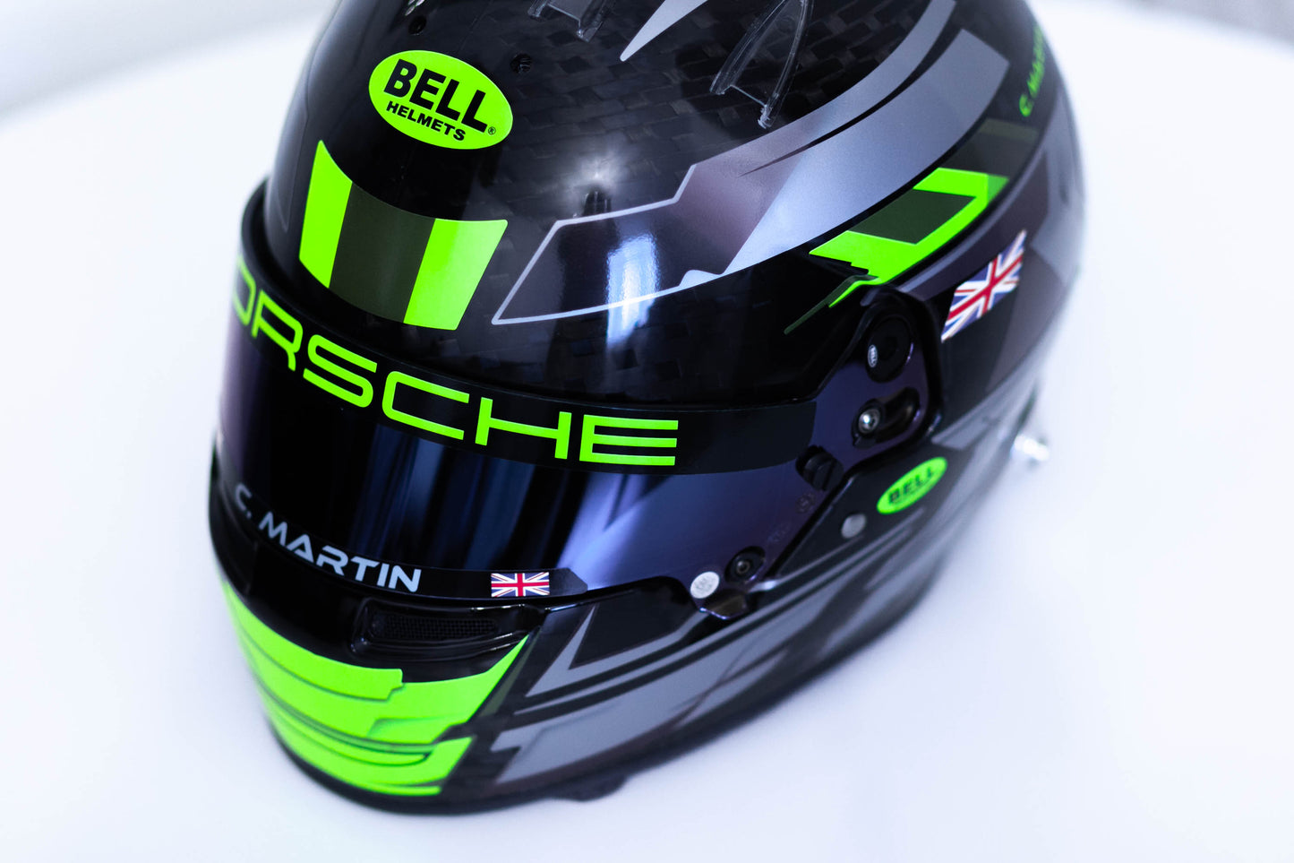 LONATO Sticker Kit for helmet Color Scheme #3 FLUO BLACK helmet (design pack) (Karting, Motorsport, Moto)