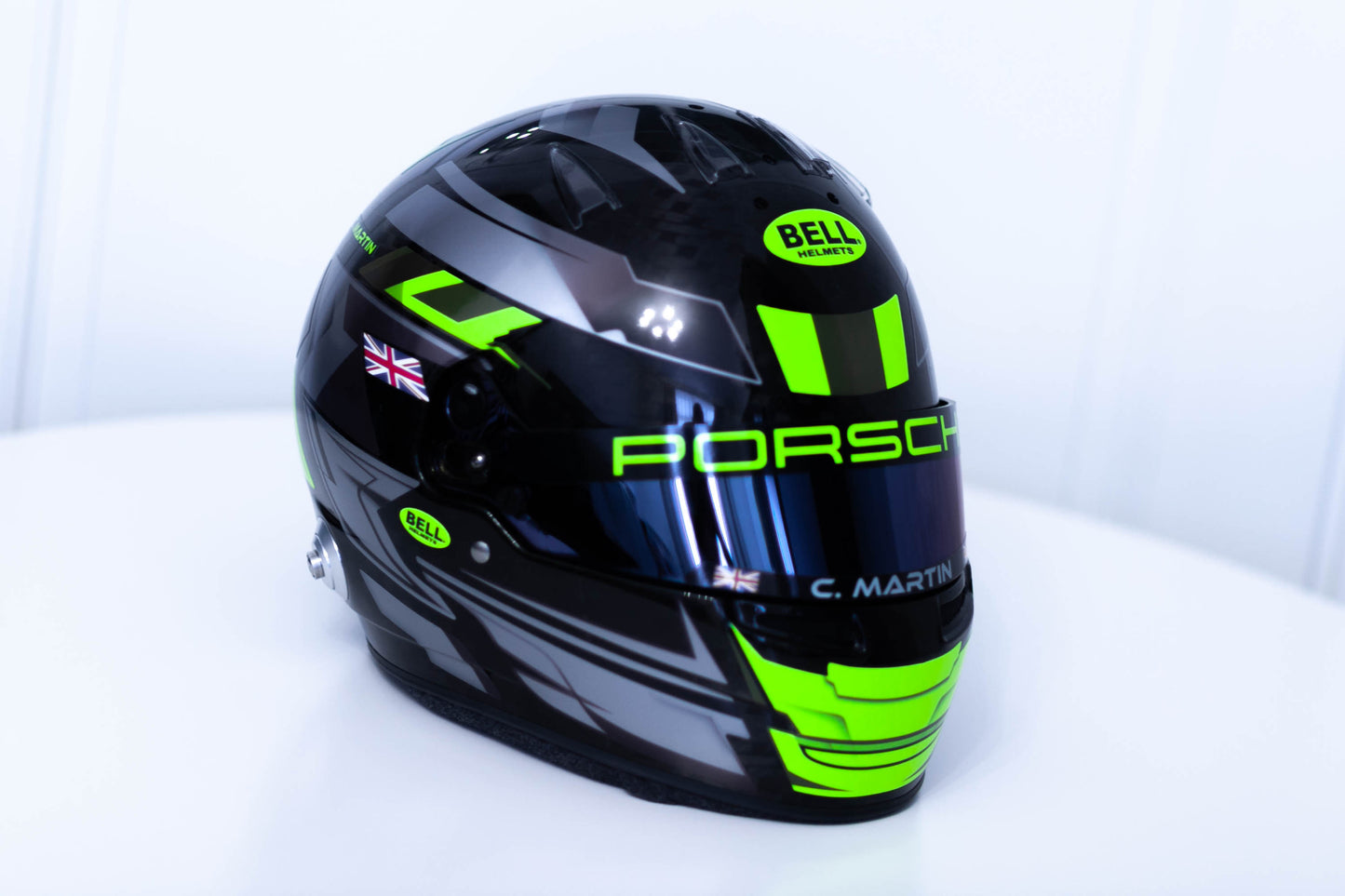 LONATO Sticker Kit for helmet Color Scheme #3 FLUO BLACK helmet (design pack) (Karting, Motorsport, Moto)