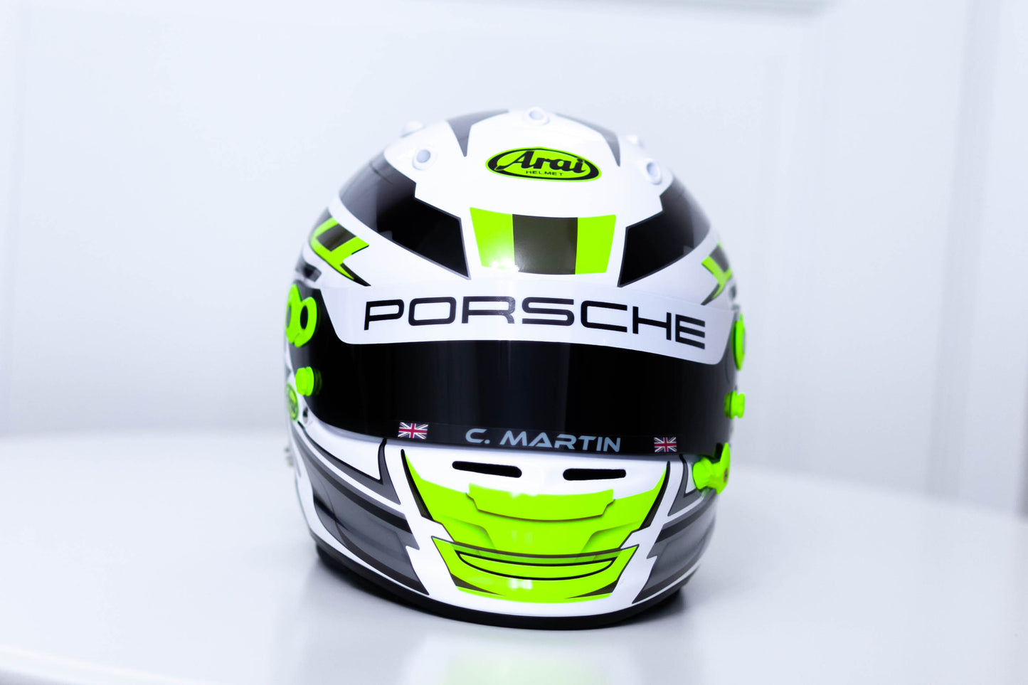LONATO Sticker Kit for helmet Color Scheme #3 FLUO WHITE helmet (design pack) (Karting, Motorsport, Moto)