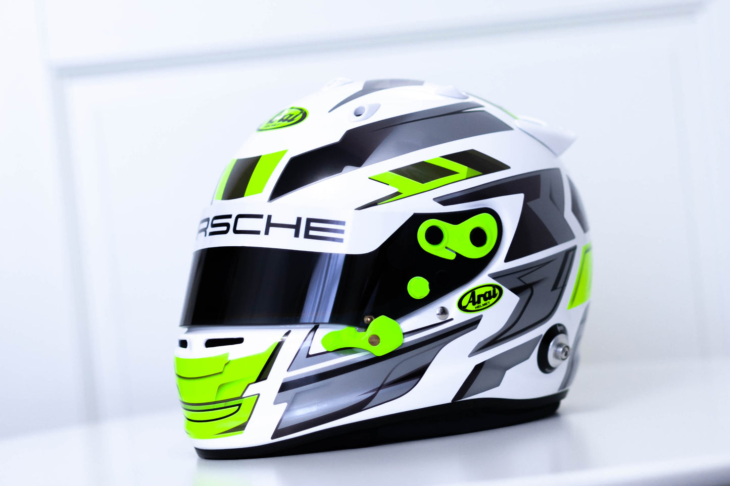 LONATO Sticker Kit for helmet Color Scheme #3 FLUO WHITE helmet (design pack) (Karting, Motorsport, Moto)