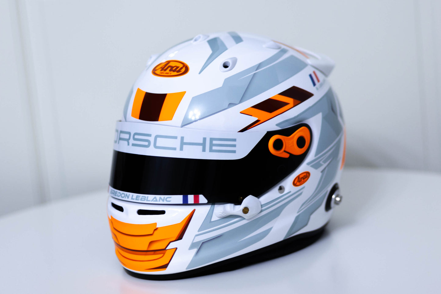 LONATO Sticker Kit for helmet Color Scheme #4 FLUO WHITE helmet (design pack) (Karting, Motorsport, Moto)