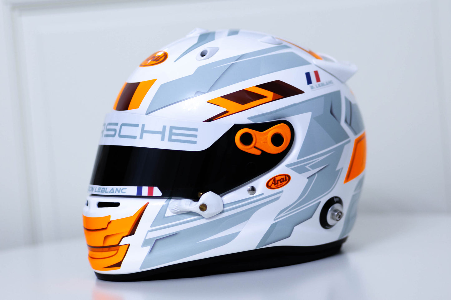 LONATO Sticker Kit for helmet Color Scheme #4 FLUO WHITE helmet (design pack) (Karting, Motorsport, Moto)