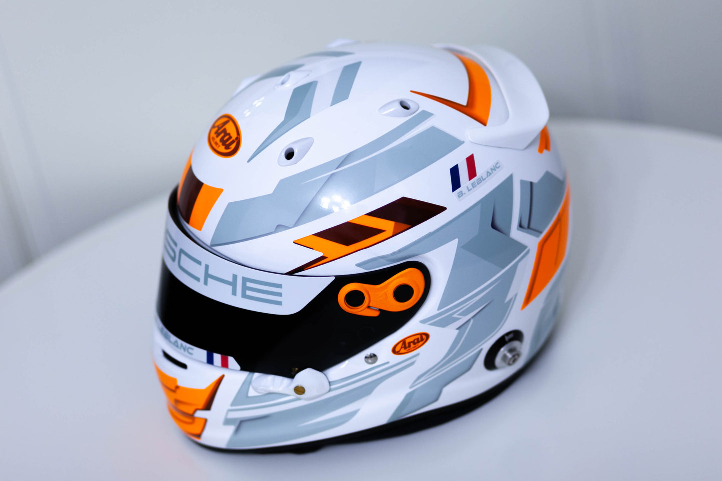 LONATO Sticker Kit for helmet Color Scheme #4 FLUO WHITE helmet (design pack) (Karting, Motorsport, Moto)
