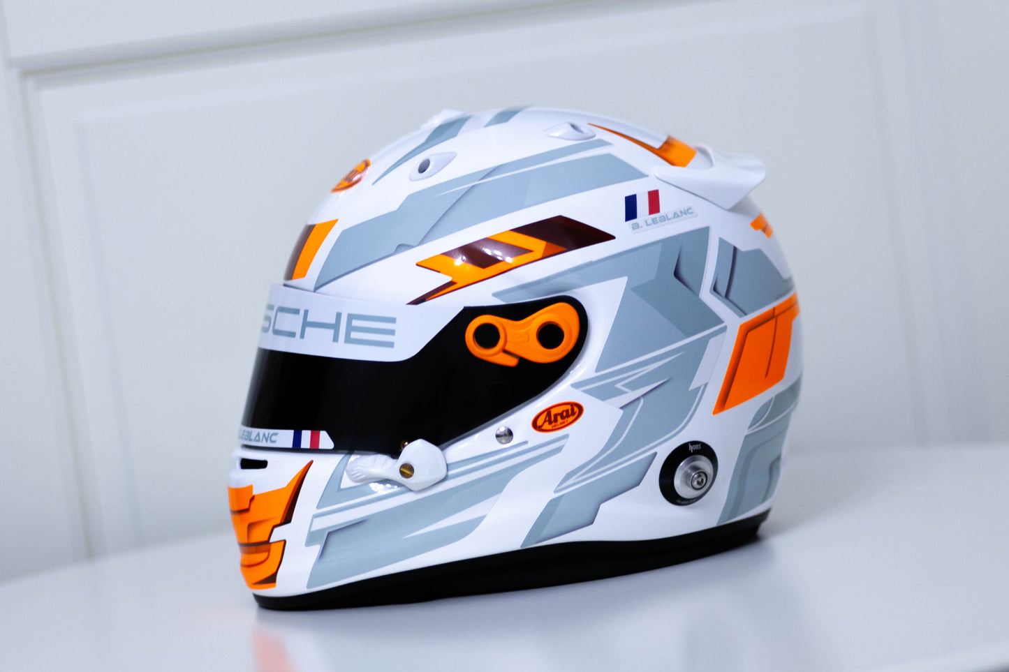 LONATO Sticker Kit for helmet Color Scheme #4 FLUO WHITE helmet (design pack) (Karting, Motorsport, Moto)