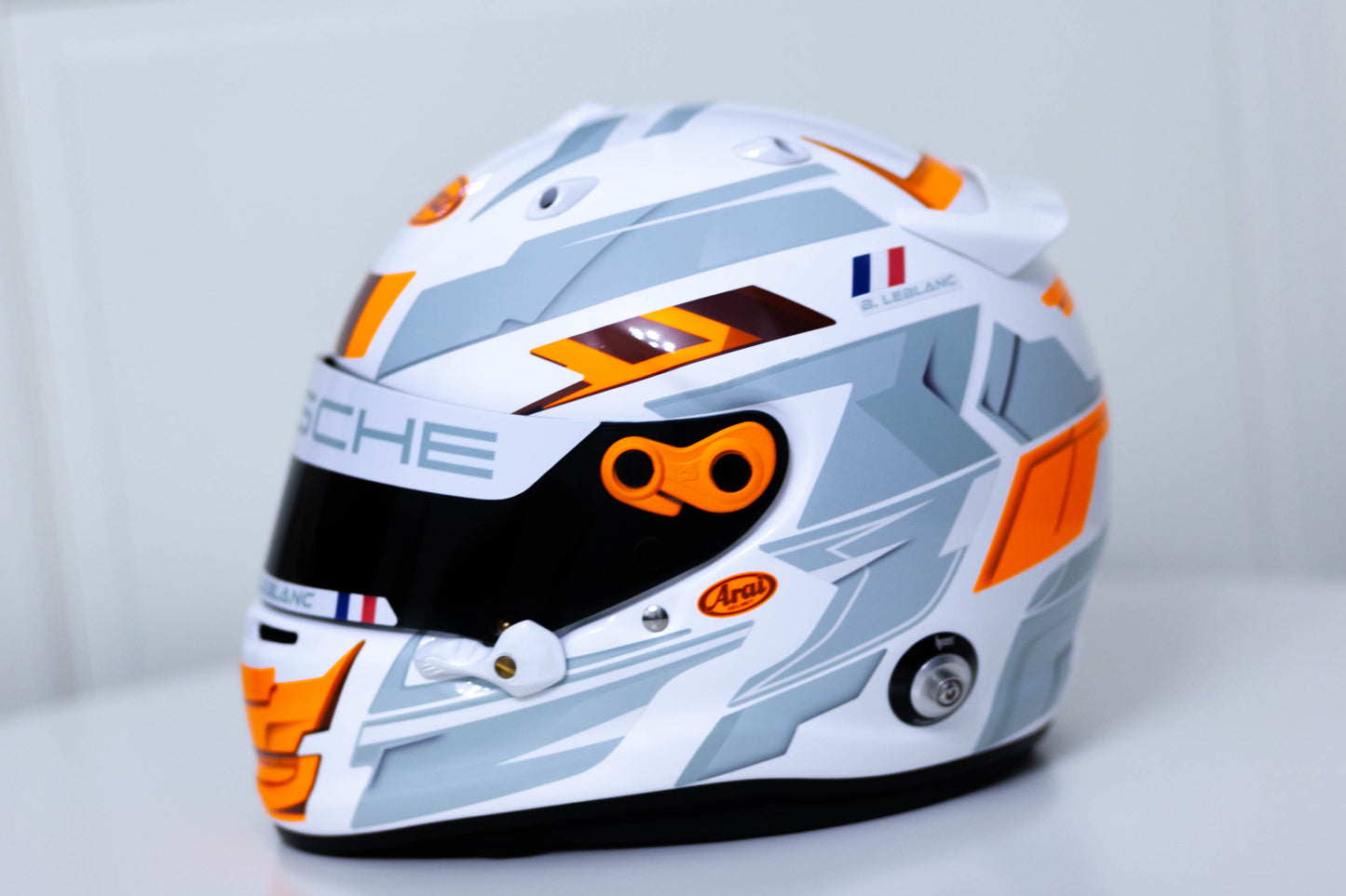 LONATO Sticker Kit for helmet Color Scheme #4 FLUO WHITE helmet (design pack) (Karting, Motorsport, Moto)