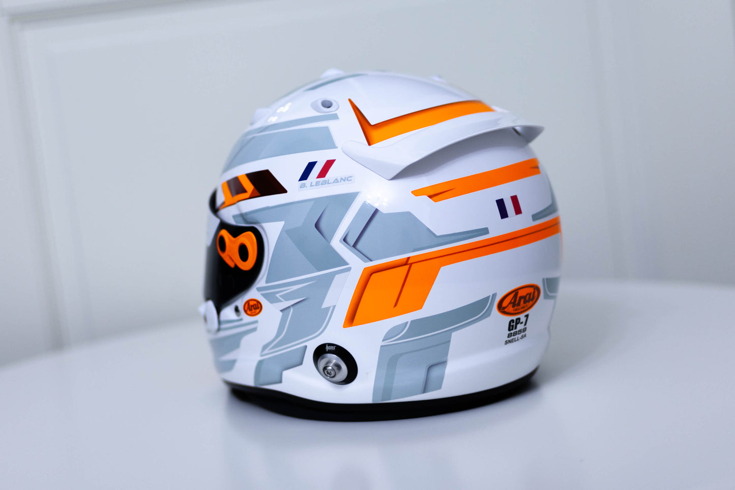 LONATO Sticker Kit for helmet Color Scheme #4 FLUO WHITE helmet (design pack) (Karting, Motorsport, Moto)