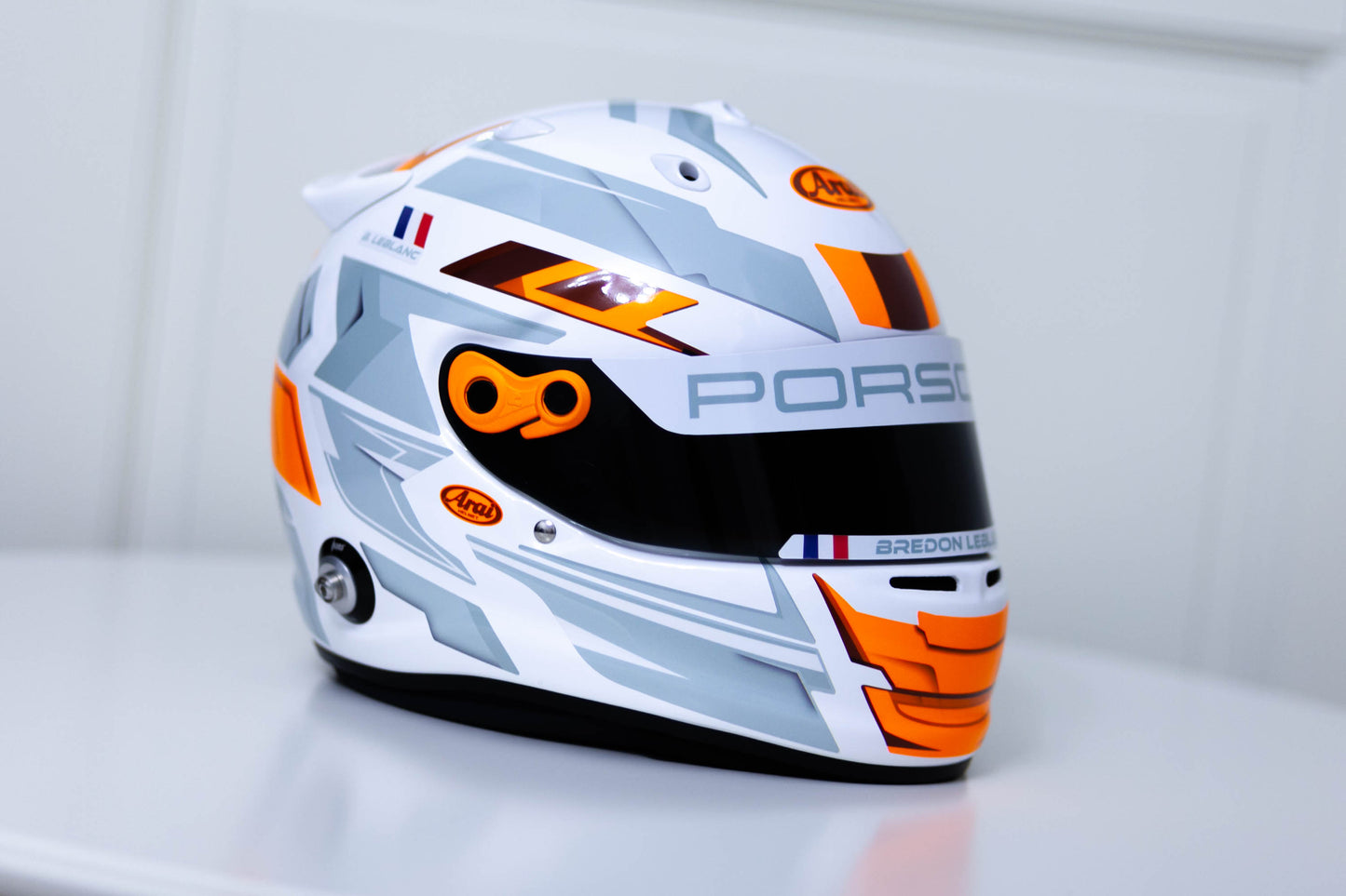LONATO Sticker Kit for helmet Color Scheme #4 FLUO WHITE helmet (design pack) (Karting, Motorsport, Moto)