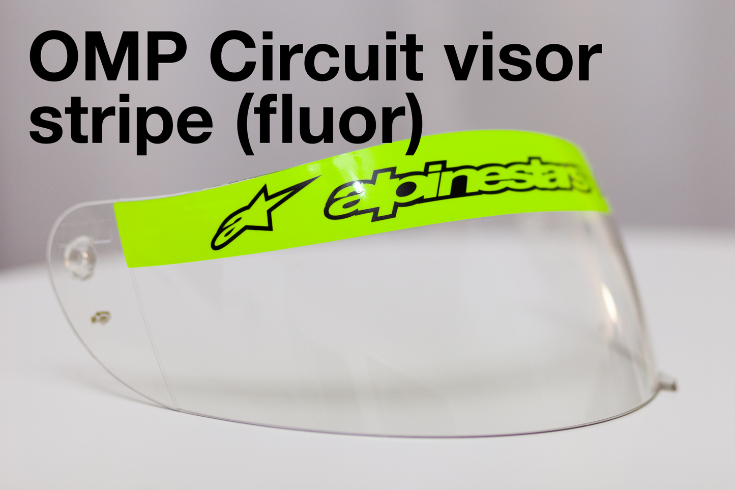 OMP Circuit Helmet visor FLUOR STRIPE (Karting, Motorsport)