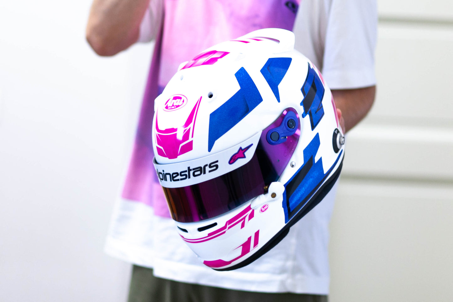 MISANO Sticker Kit for helmet Color Scheme #5 BLUE METALLIC (design pack) (Karting, Motorsport, Moto)