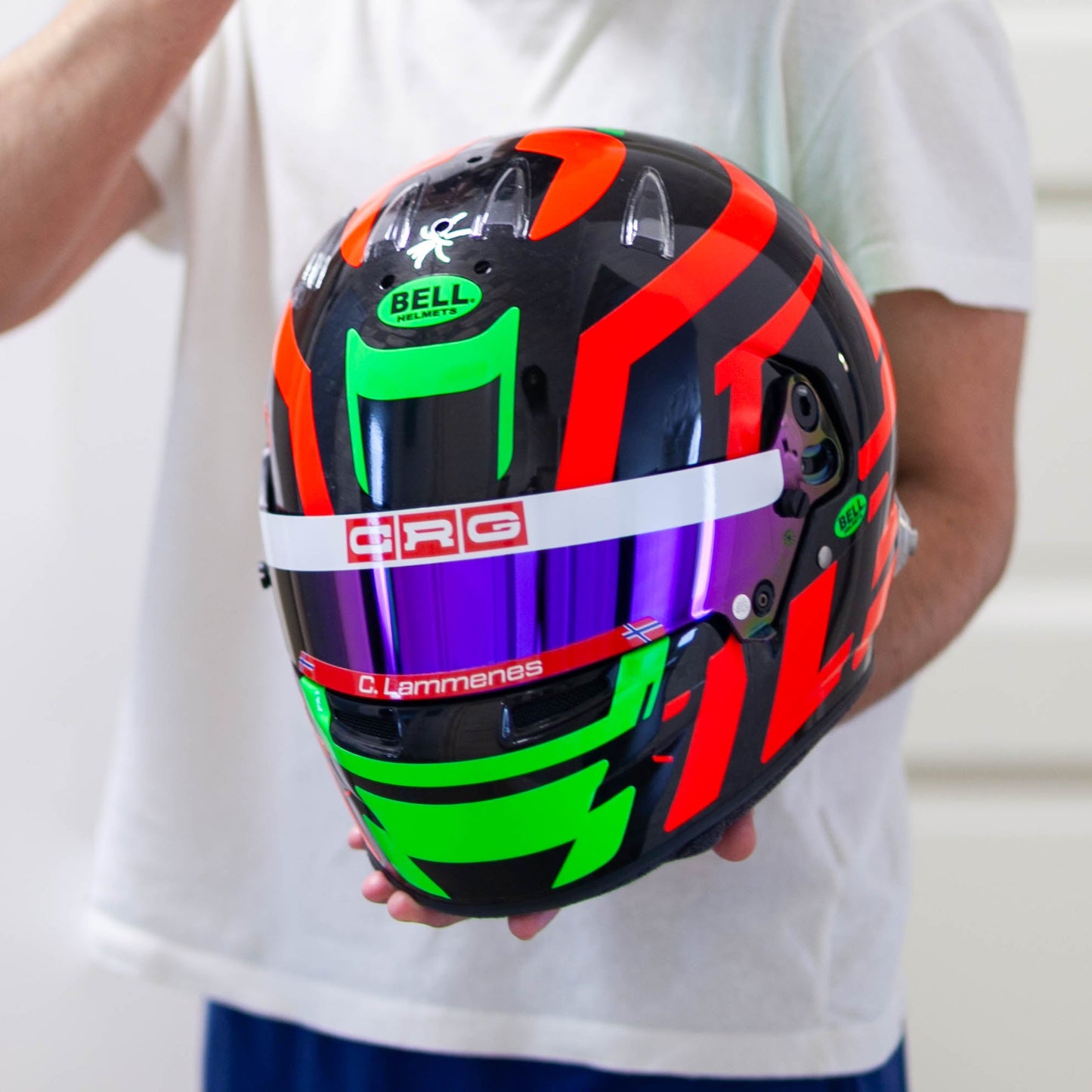 LACONCA Sticker Kit for helmet Color Scheme #2 FLUO (design pack) (Karting, Motorsport, Moto)