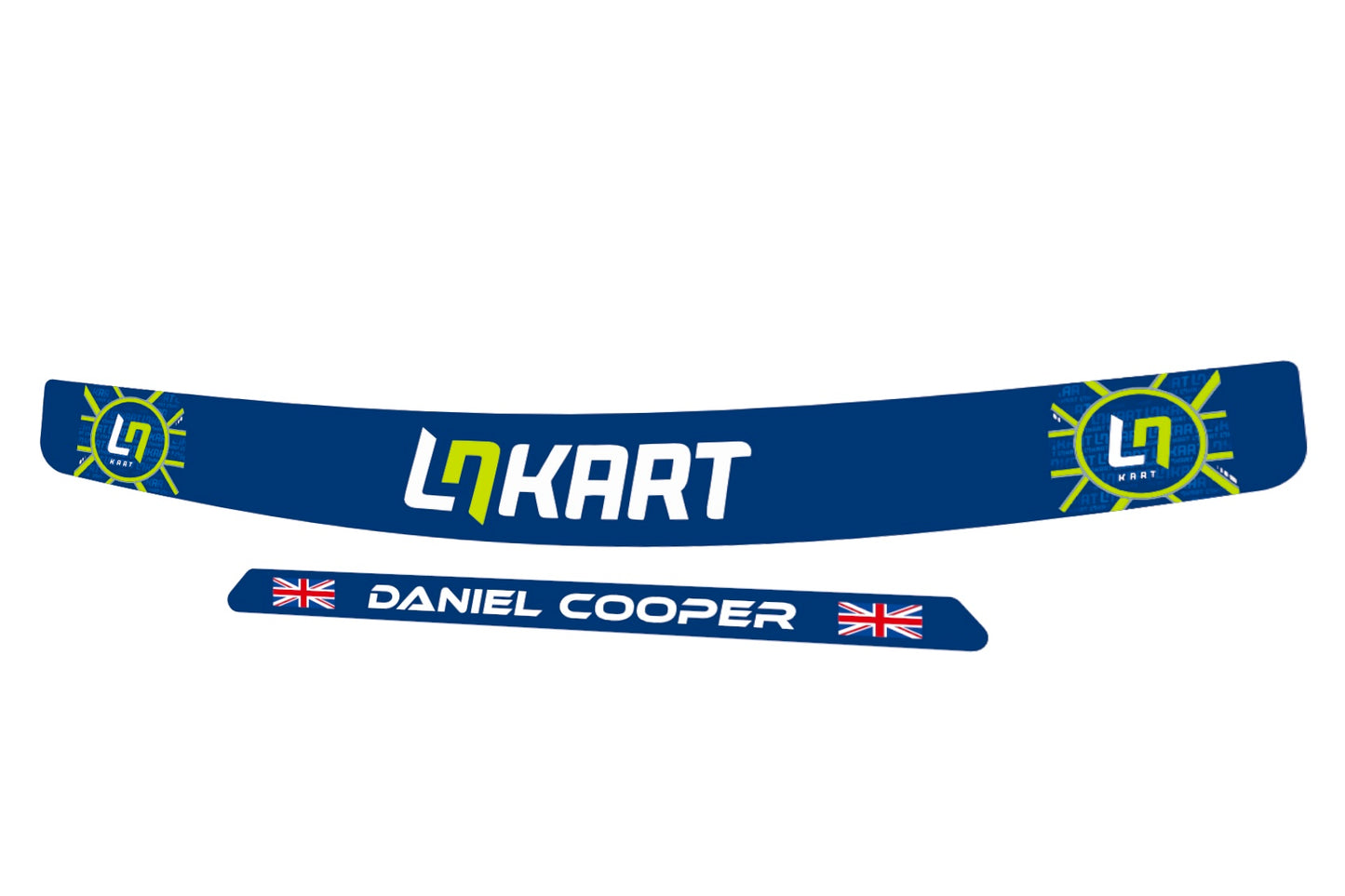 LN KART Sticker Kit for visor (Karting, Motorsport, Moto)