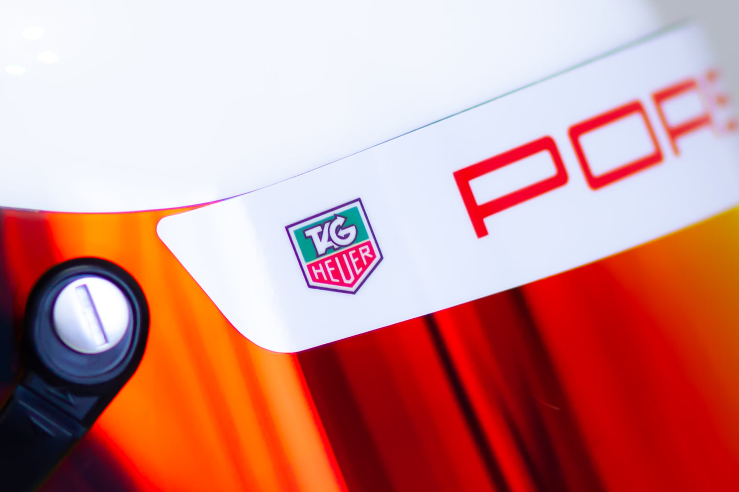 PORSCHE Tag Heuer Helmet Visor Sticker (Karting, Motorsport, Moto)