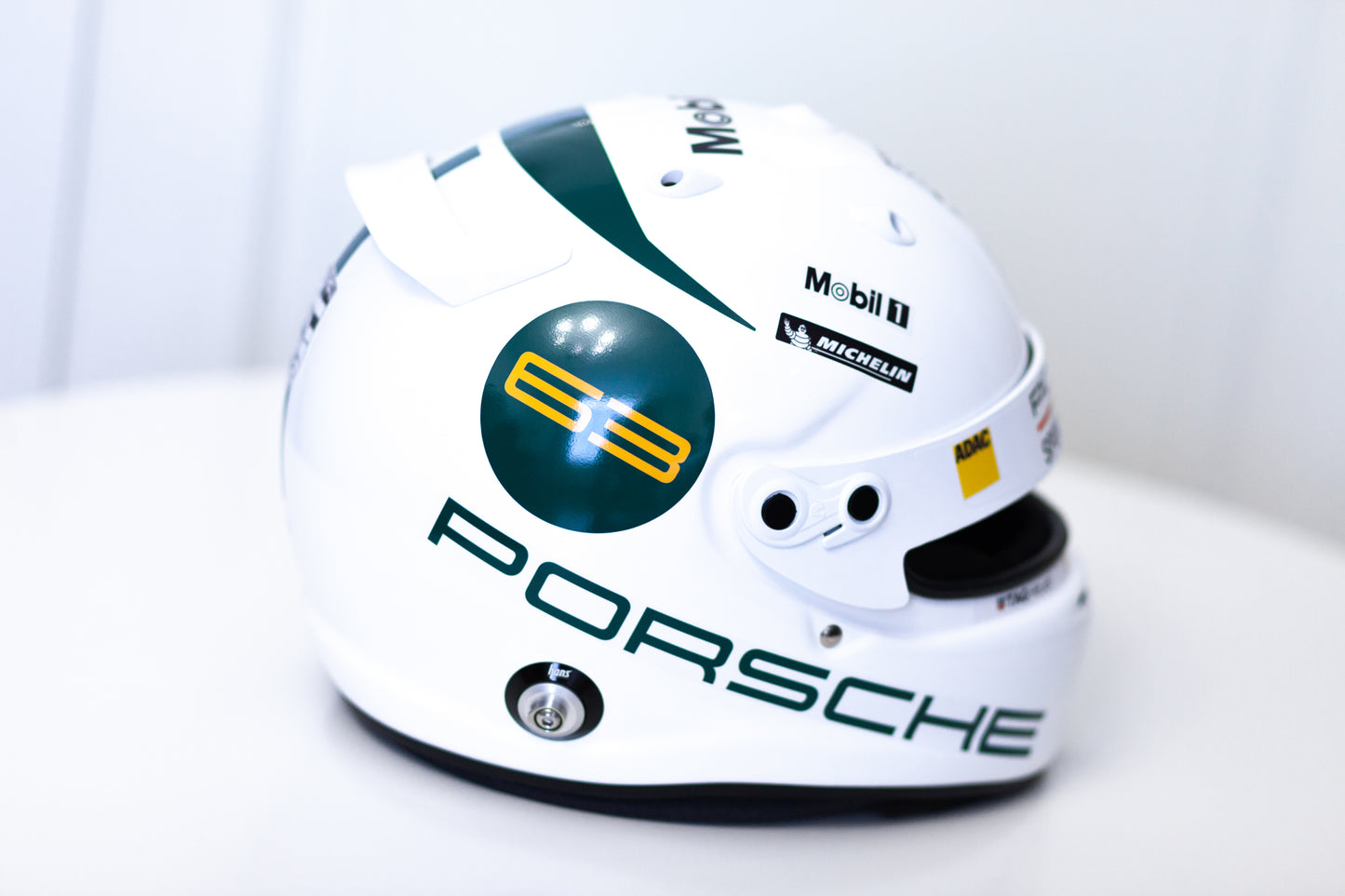 PORSCHE Challenge Helmet Sticker Pack Color Scheme #2 GREEN (design pack) (Karting, Motorsport, Moto)
