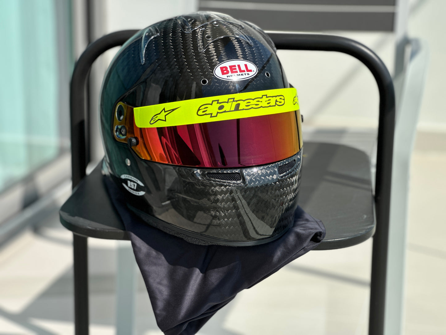 BELL Helmet Visor Fluor Sticker (Karting, Motorsport, Moto)