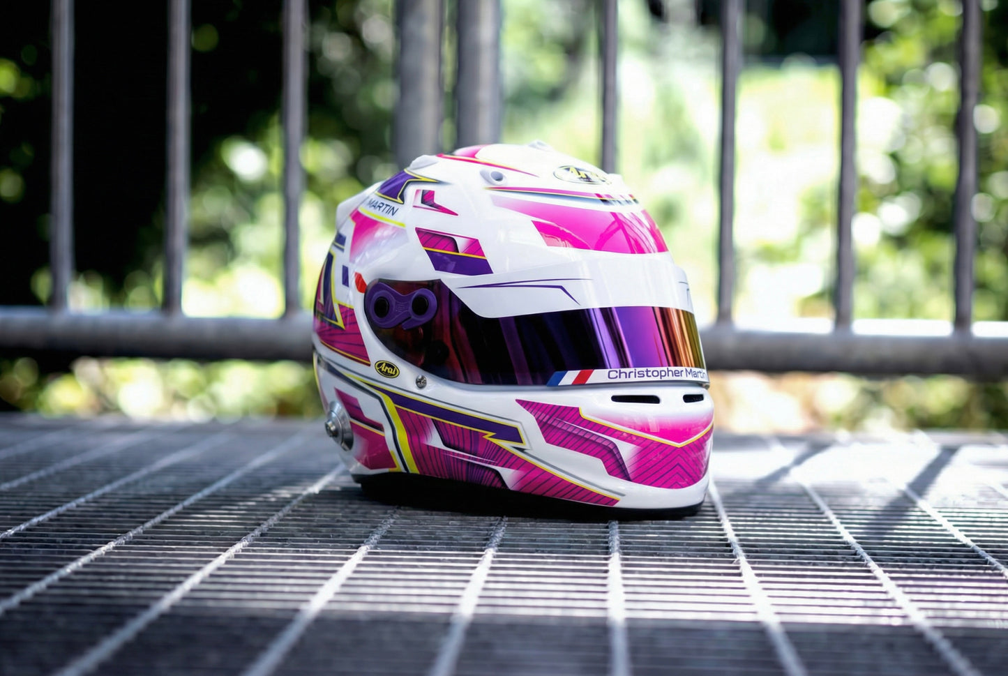 ALPHA Sticker Kit for helmet Color Scheme #3 (design pack) (Karting, Motorsport, Moto)