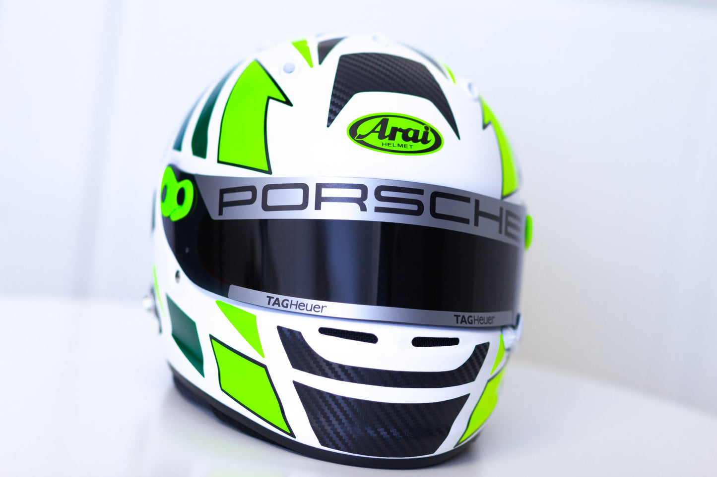 MONZA Stickers for helmet with CARBON + FLUO (design pack) (Karting, Motorsport)