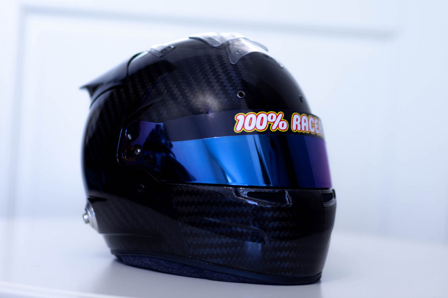 100% RACER Helmet Visor Stripe (Karting, Motorsport, Moto)