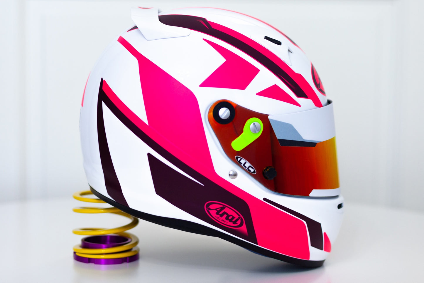 SPEED Stickers for helmet (design pack) (Karting, Motorsport, Moto) FLUOR Pink