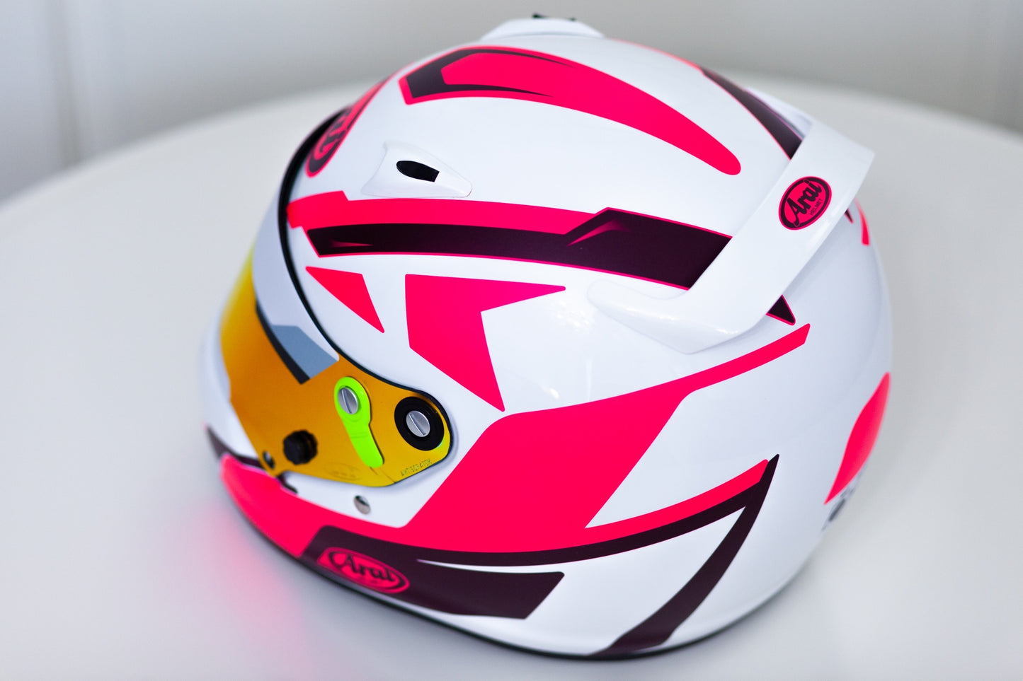 SPEED Stickers for helmet (design pack) (Karting, Motorsport, Moto) FLUOR Pink