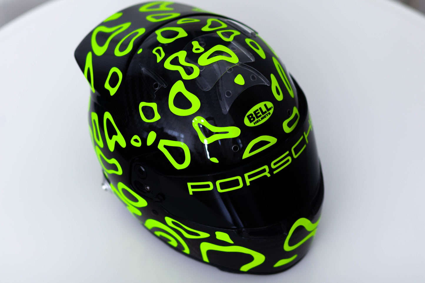 PLASMA Stickers for BLACK helmet Color scheme #1 FLUO+CHROME (design pack) (Karting, Motorsport, Moto)