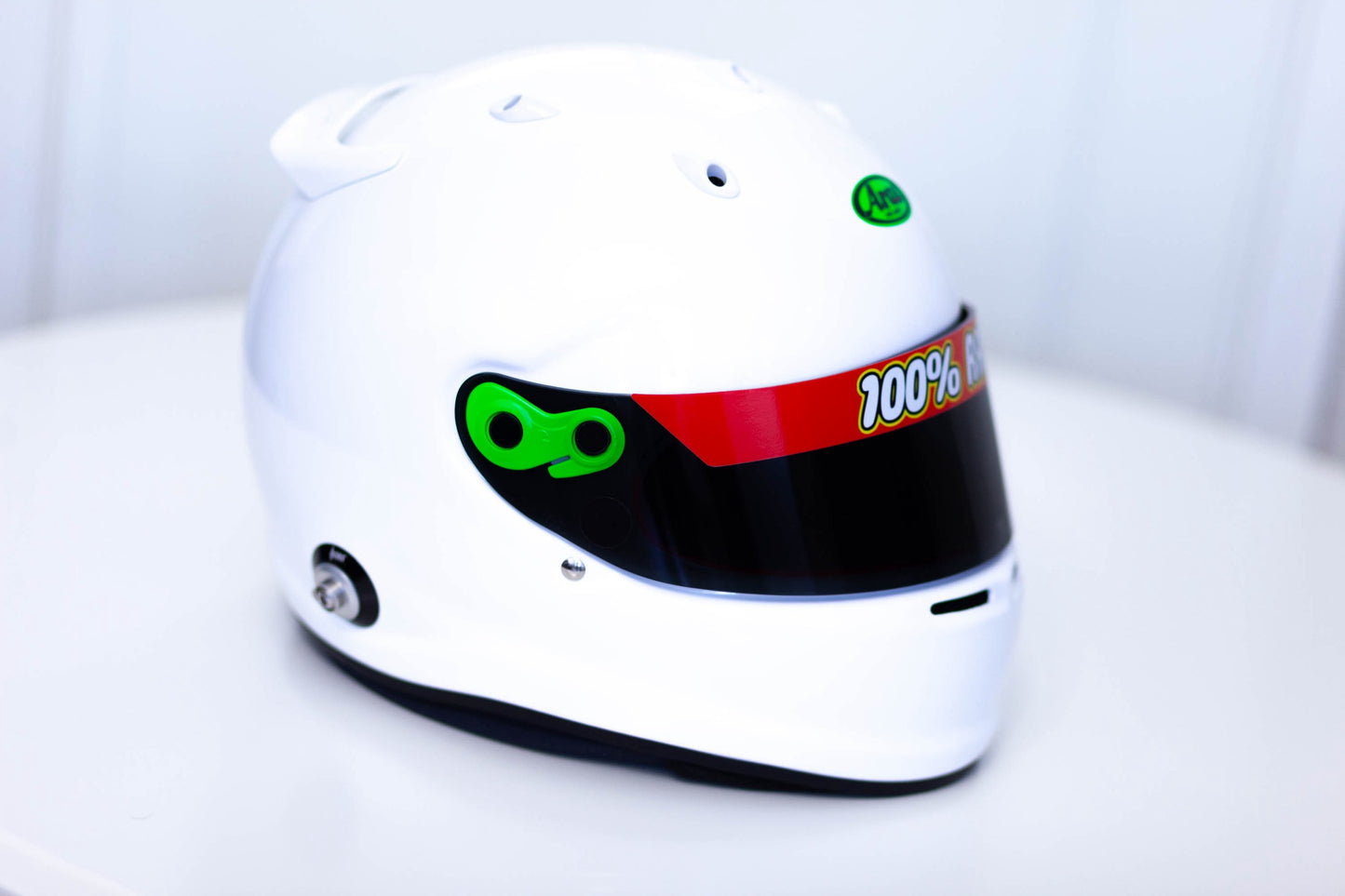 100% RACER Helmet Visor Stripe (Karting, Motorsport, Moto)