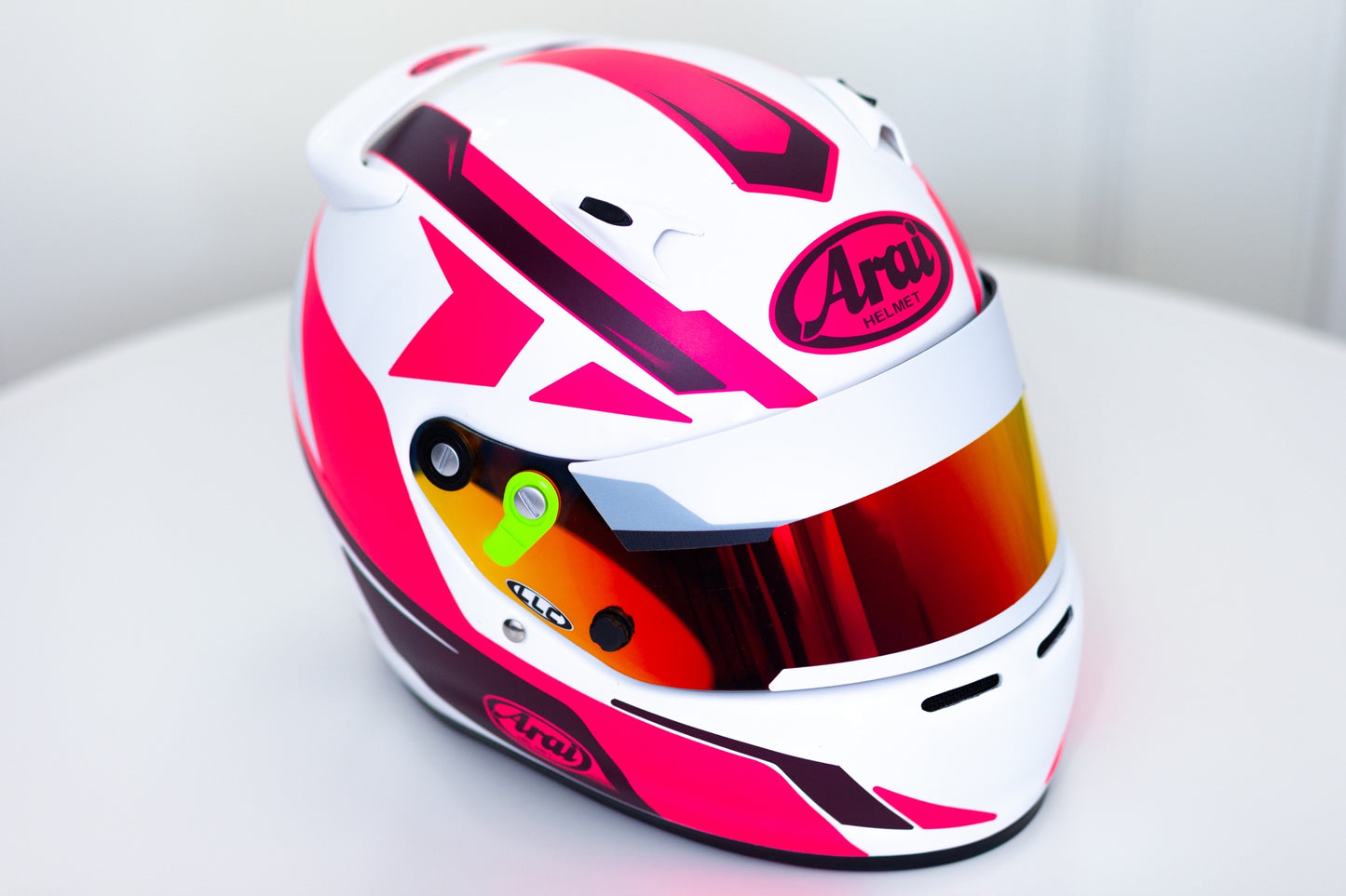 SPEED Stickers for helmet (design pack) (Karting, Motorsport, Moto) FLUOR Pink