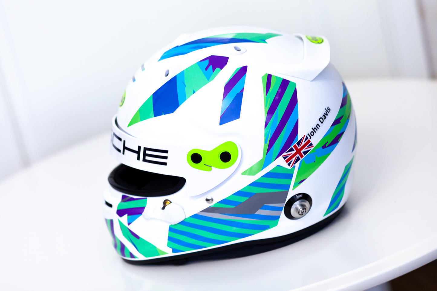 LEADER (+ Name&Flag) Helmet Sticker Pack (design pack) (Karting, Motorsport, Moto)